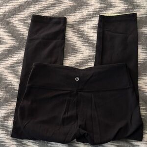 Lululemon Black and Light Green Leggings